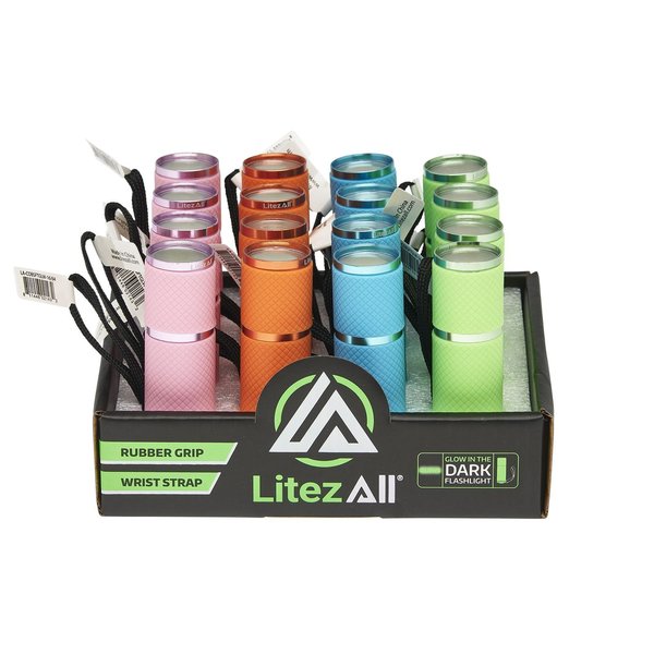 Litezall Glow In the Dark LED Pocket Flashlight with COB LED LA-COBSFTGLW-16/64